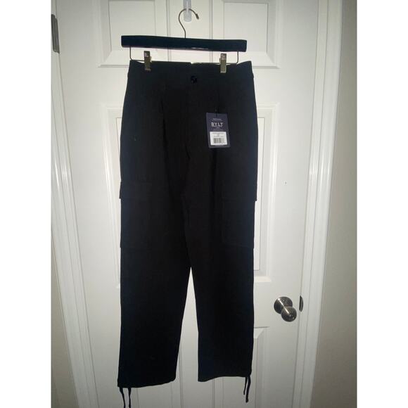 BYLT Premium Basics Midtown Cargo Pant Black Size Small NWT - Picture 1 of 5